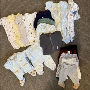 Assorted Baby Onesies and Pajamas